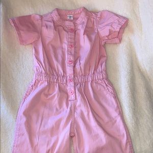 GAP pink utility jumpsuit